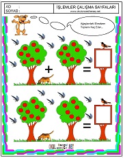 Ağaşlardaki elmaların toplamı kaç eder